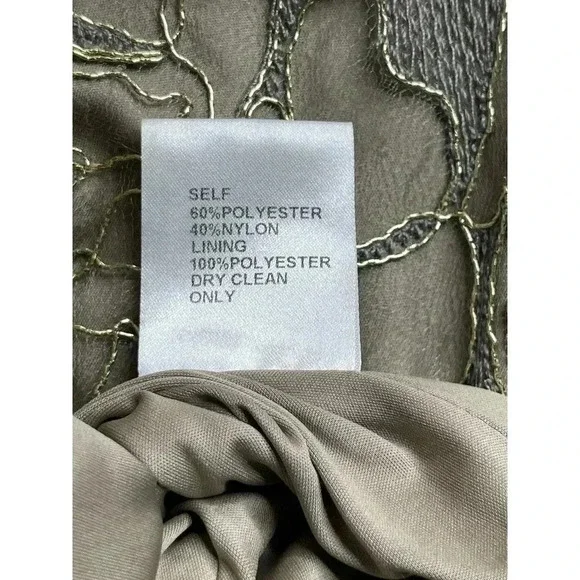 Tadashi Shoji Ilussion Yoke Lace Cocktail  Dress Knee length size 6 - Picture 9 of 11